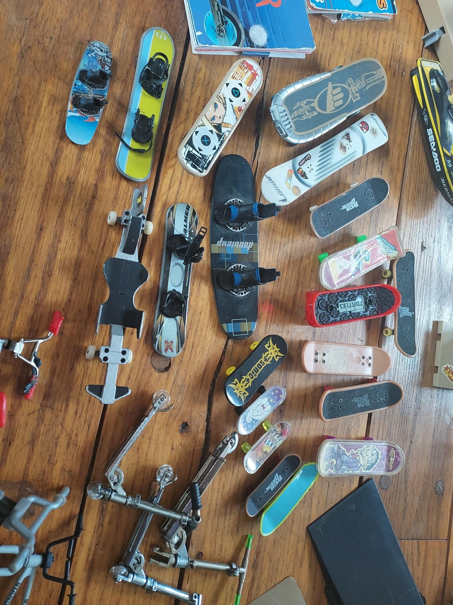 VINTAGE Tony Hawk Fingerboard Skate Park W/ Mini Skateboards, Scooters, & Bikes Etsy