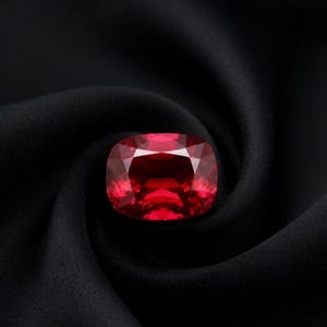Certifierad 8 CT AAA naturlig rubin Burma Pigeon blodröd rubin ädelsten extremt sällsynt och kuddslipad ädelsten födelsedagspresent till henne