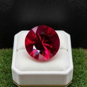 9 CT AAA+ Certified Natural Round Shape Burma Pigeon Blood Red Ruby Gemstone Princess Cut Loose Gems attractive Rare ruby Gemstone