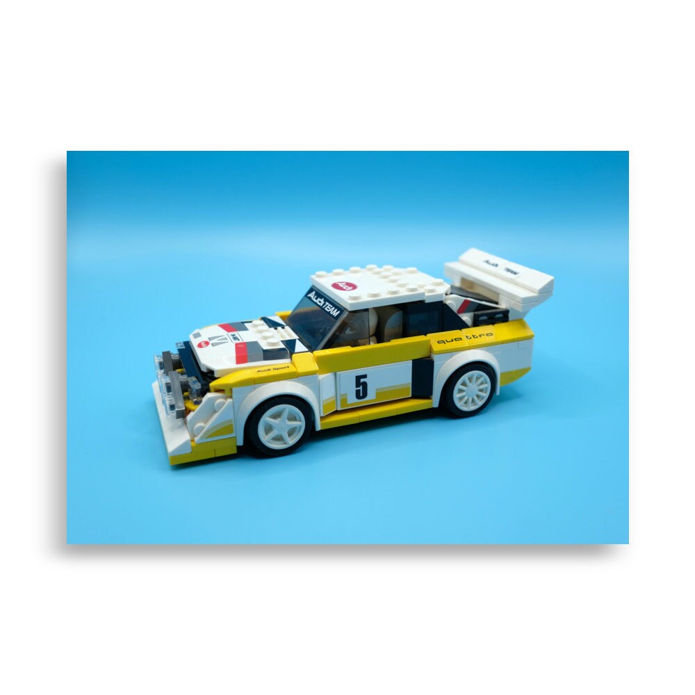 Lego 1985 Audi Sport Quattro S1 Lego Print Paper Poster Free