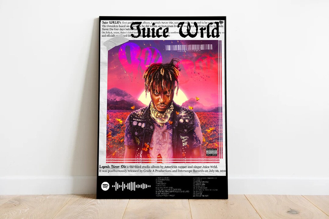 Juice Wrld Spotify Poster Digital File 18x24 Print Etsy