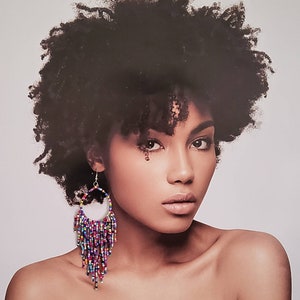 Fringe Multi Long Beaded Earrings