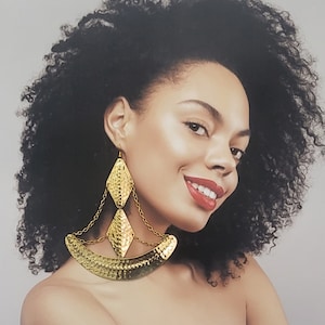 Gold Chain Chandelier Earrings