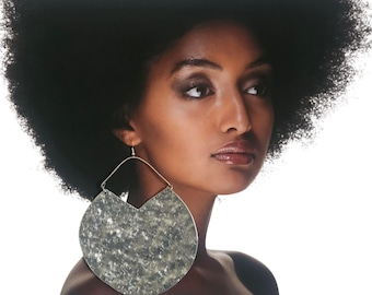 Hand Hammered Silver Hoop Earrings: Bold Statement Jewelry