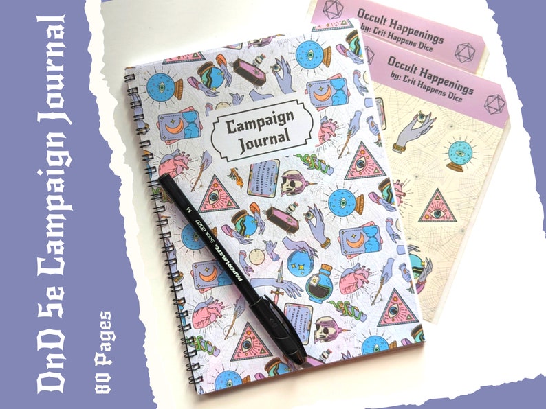 Dungeons and Dragons Campaign Journal Dnd Notebook D&D Etsy