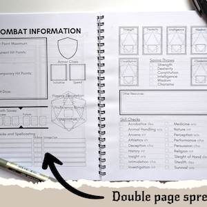 Dungeons and Dragons Campaign Journal Dnd Notebook D&amp;D Campaign Journal ...