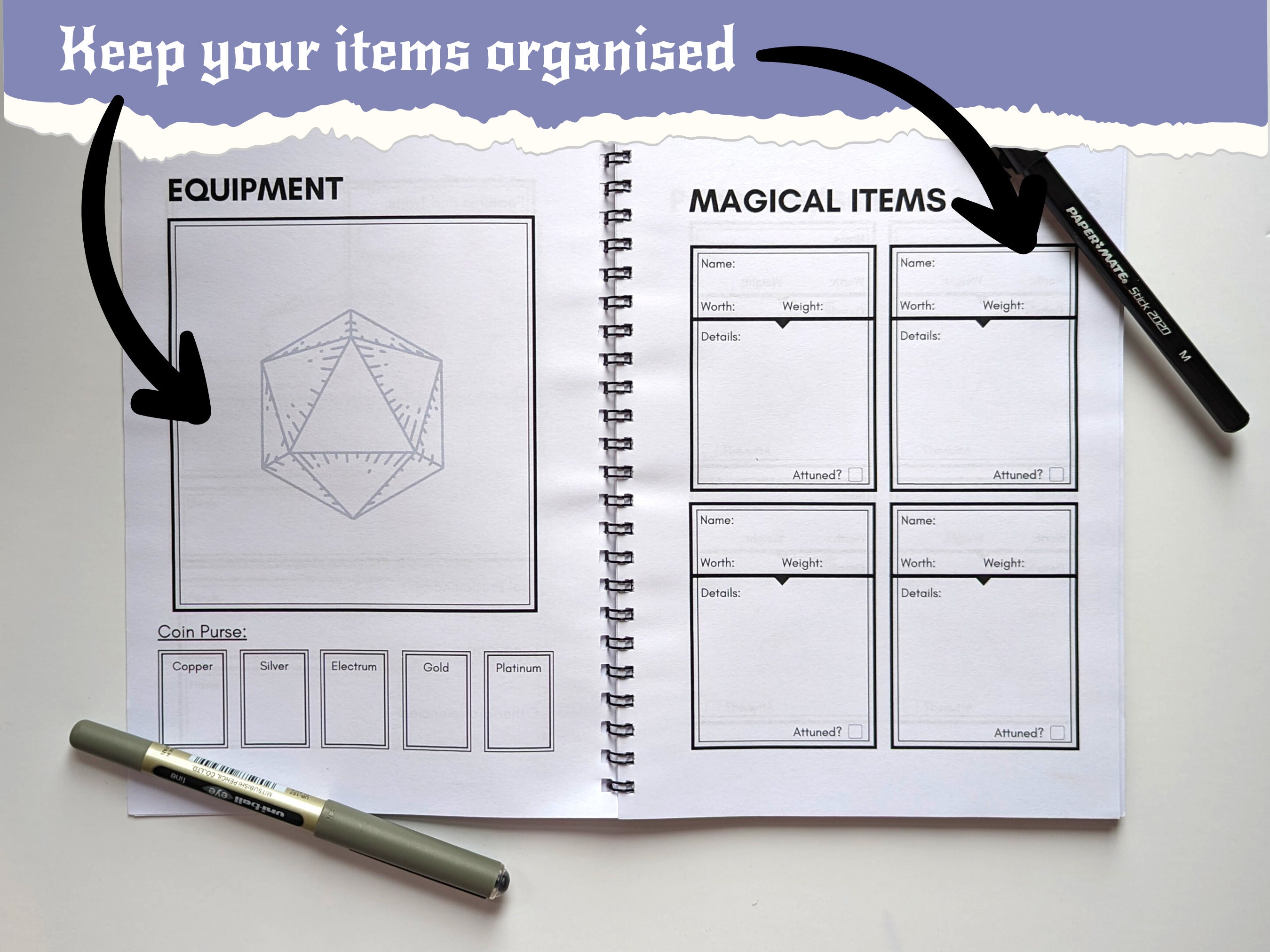 Dungeons and Dragons Campaign Journal Dnd Notebook D&D Campaign Journal