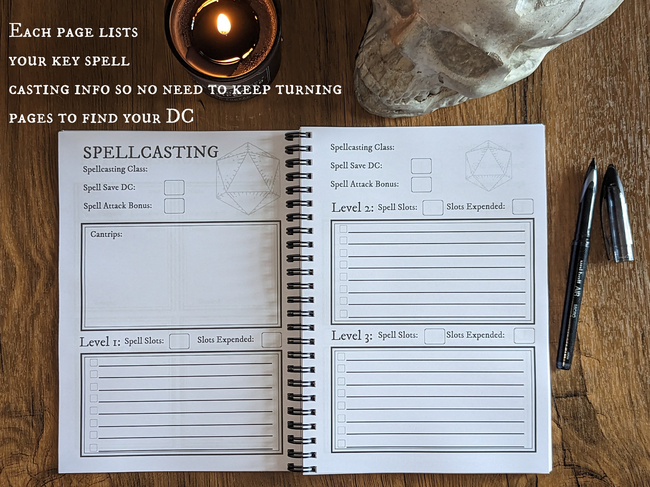 Deluxe Dungeons and Dragons Campaign Journal Dnd Notebook D&D Campaign