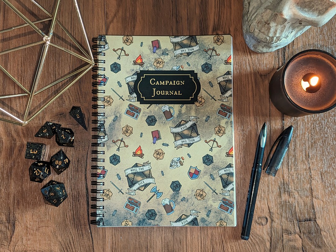 Deluxe Dungeons and Dragons Campaign Journal Dnd Notebook D&D Campaign
