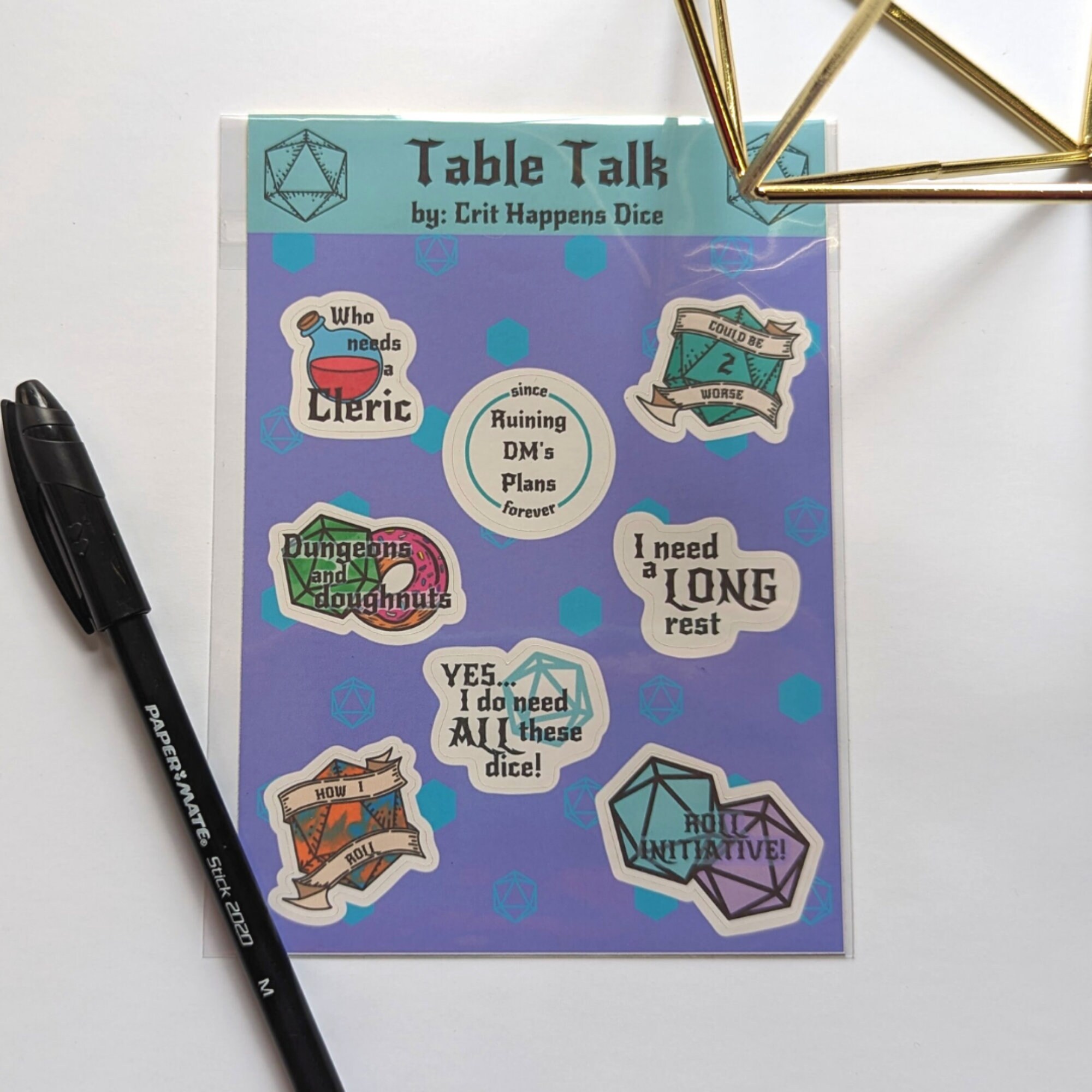 Funny TTRPG Sticker Sheet: Sarcastic D&D Planner Stickers - Etsy