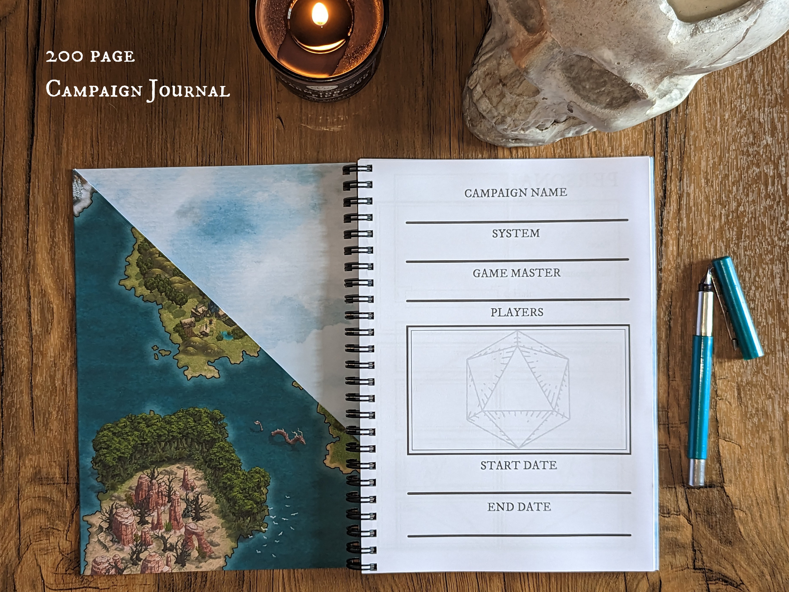 Deluxe Dungeons and Dragons Campaign Journal Dnd Notebook D&D Campaign