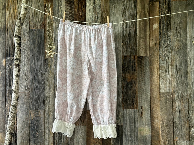 Women's Bloomers Prairie Core Pink Bunny Pajama Pants Knickers ...