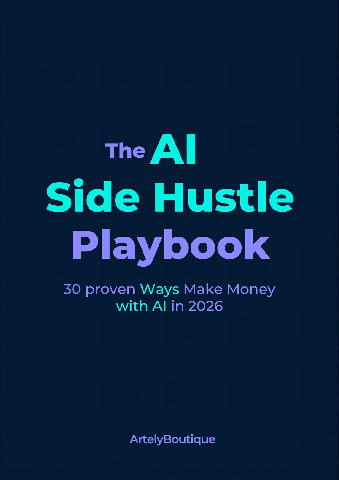 AI Side Hustle Playbook | 30 Ways to Make Money With AI 2026 | Digital ...