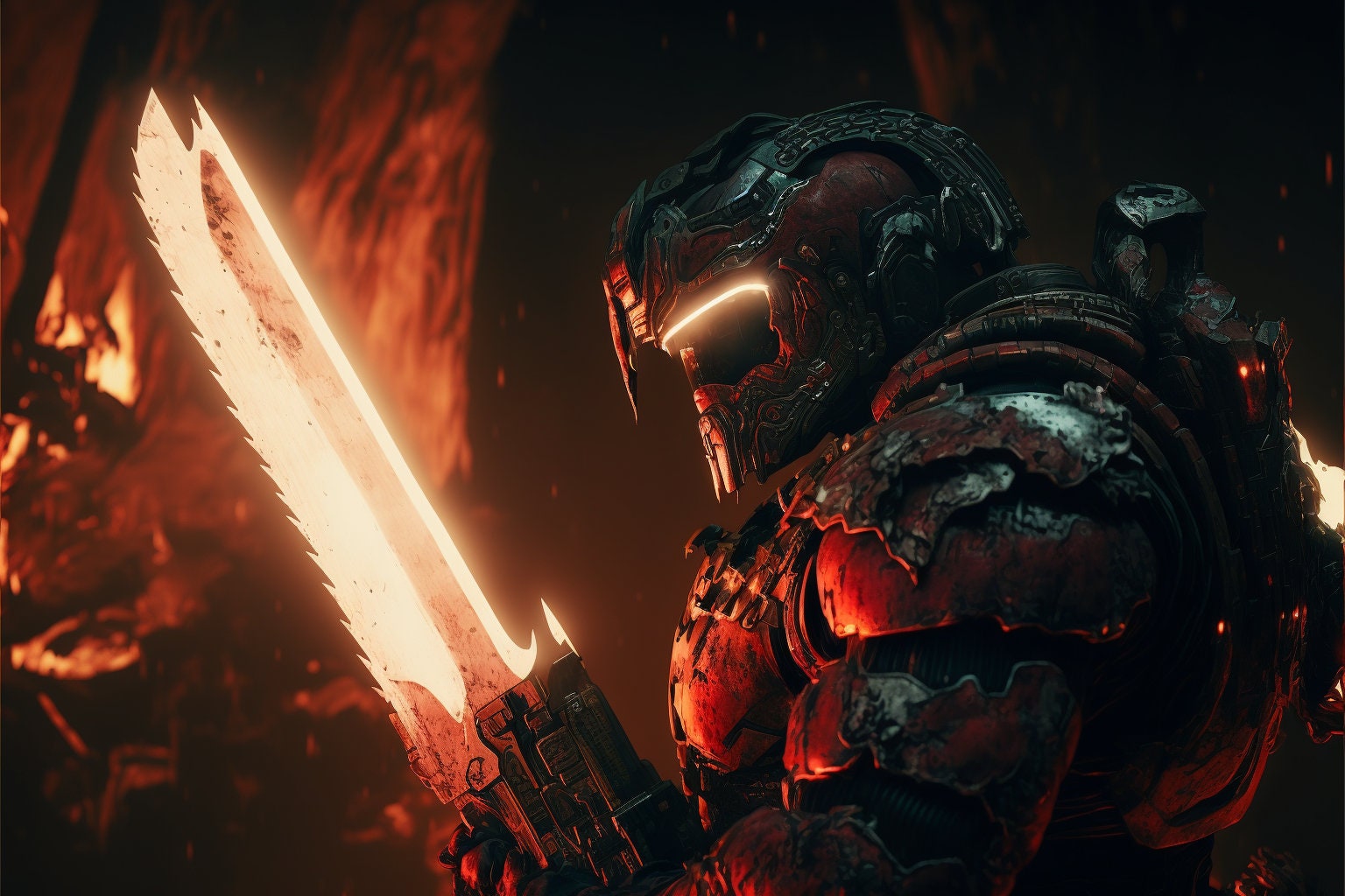 Doom Slayer, Doom, Video Game Art, Digital Art (digital Print) - Etsy