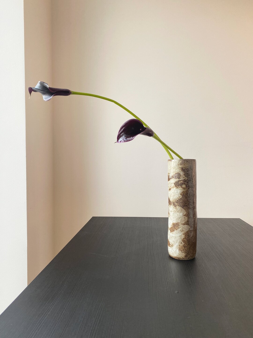 Ikebana Vase Nageire for Upright Flower Arrangement Wood Etsy