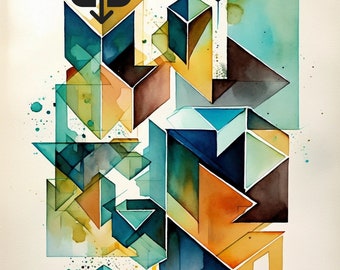Abstract Geometry Art