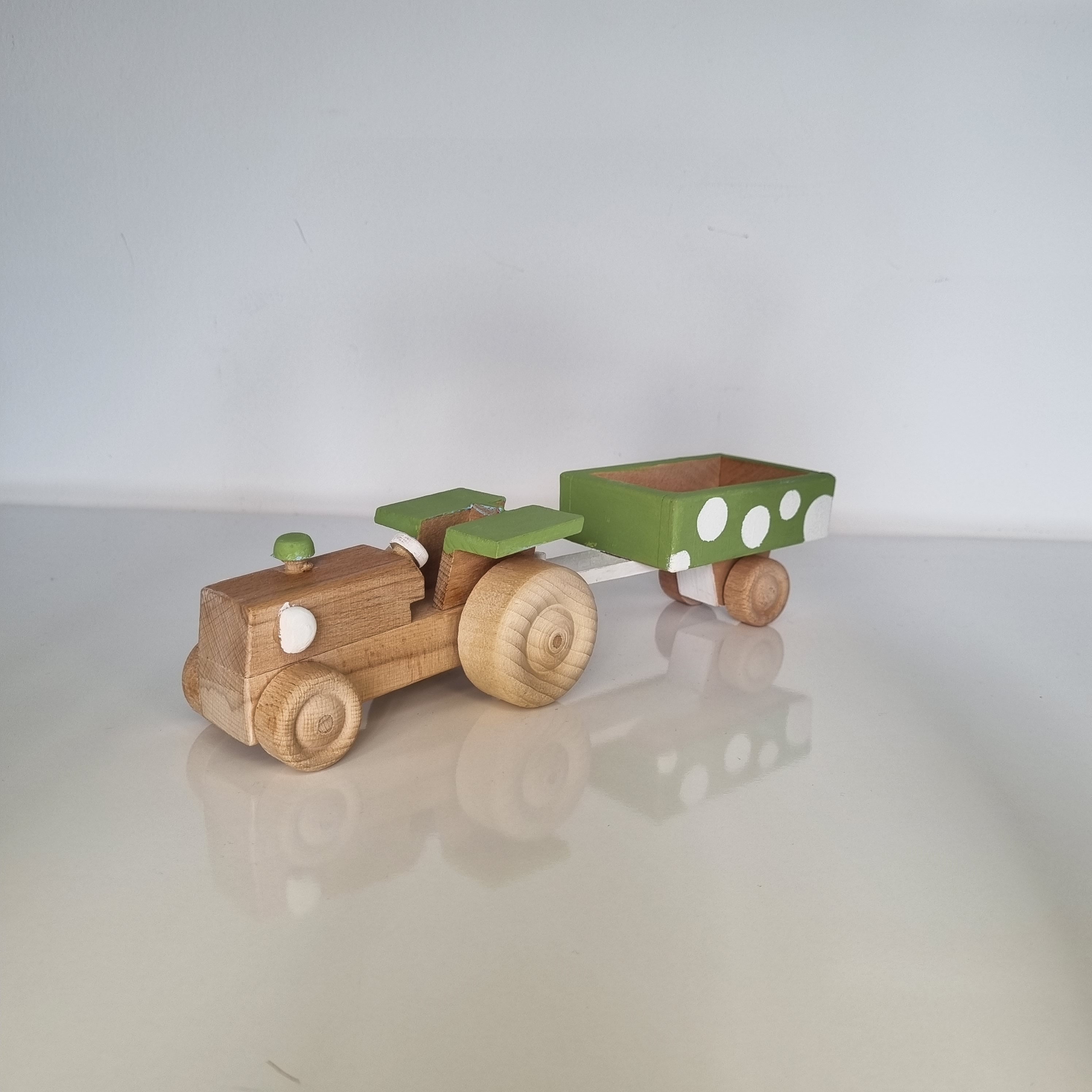 WOODEN TRACTOR TOYS, Handmade Montessori Toys, Wooden Farm Toys, Sensory Wooden Farm Toys