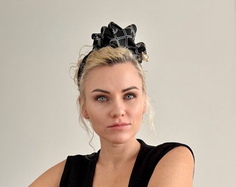 Luxus Barock Palace Style Voller Rhinestone Haarbänder Zubehör Frauen Verdickte Schwamm Stickerei Abschlussball Haarband Haarband, für Mädchen,