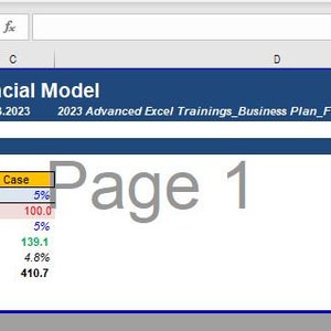 Business Plan | Financial Excel - Etsy