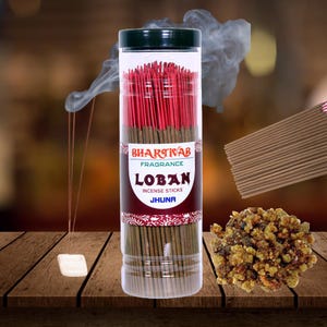 Pure Original Sambrani/Gum benzoin/Loban/Jhuna Made Incense Sticks| Loban Dhoop Agarbatti(400gm) for Pooja,Home | Traditional Loban Aroma