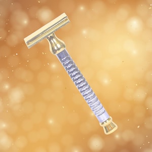 Men Shaving Razor Pure Brass Double Edge Safety Stylish Comfortable Shave