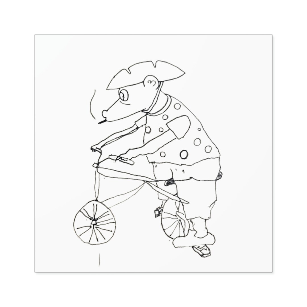 Abstract Art Sticker One Line Drawing Abstract Artwork Gift Etsy