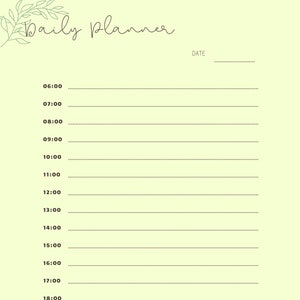 Daily planner, Digital daily planner, Printable planner, Digital planner,Instant Downloand