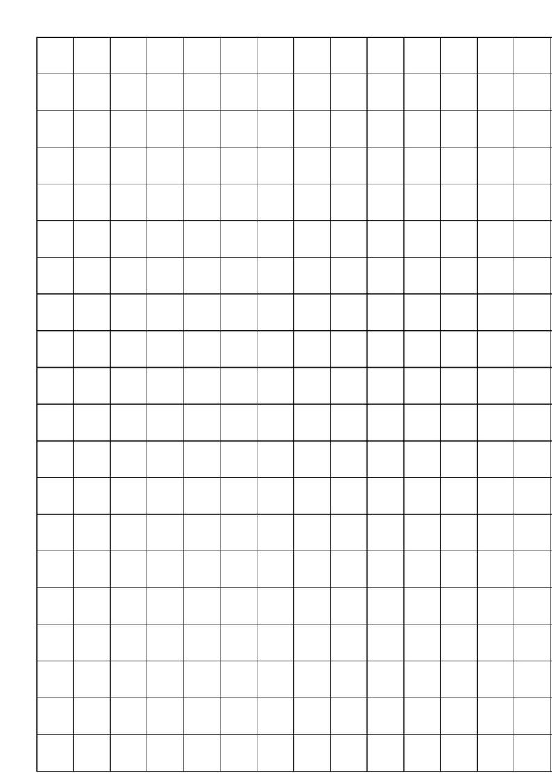 Graph Paper Quad Ruled 4 Grid Sizes 1/5 Inch, 1/4 Inch 1/3 Inch, 1/2 ...