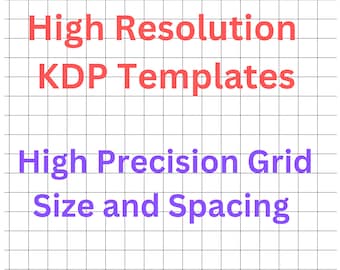 Graph Paper Quad Ruled 4 grid size 1/5 inch, 1/4 inch 1/3 inch, 1/2 inch US Letter size 8.5 × 11 inches Printable 4 KDP Templates with bleed