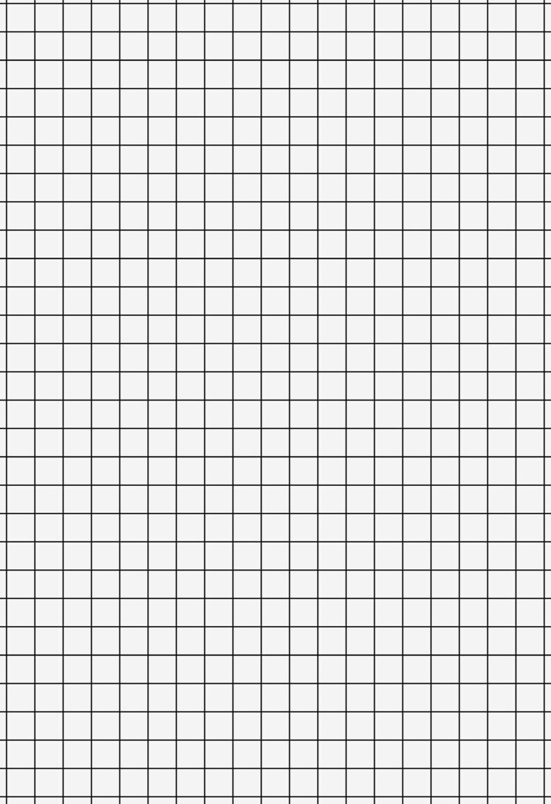 Graph Paper Quad Ruled 4 Grid Sizes 1/5 Inch, 1/4 Inch 1/3 Inch, 1/2 Inch US Letter Size 8.5 11