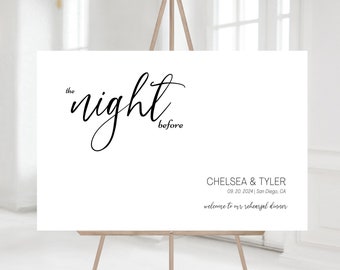 Modern, Simple, Elegant Rehearsal Dinner Instant sign,Rehearsal Welcome Sign Template,Wedding Rehearsal Dinner Sign, Printable,Download