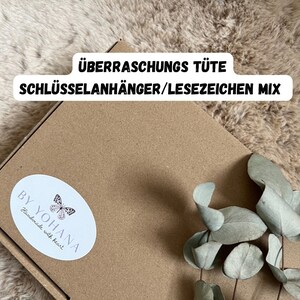 SALE Mystery - Überraschungstüte Schlüsselanhänger & Lesezeichen  Mix , Buchstaben, Tiere, Sternzeichen Blumen Anatomisches Herz klein groß