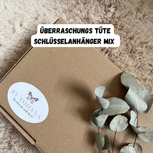 SALE Mystery - Überraschungstüte Schlüsselanhänger Mix , Buchstaben, Tiere, Sternzeichen Blumen Anatomisches Herz klein ung groß