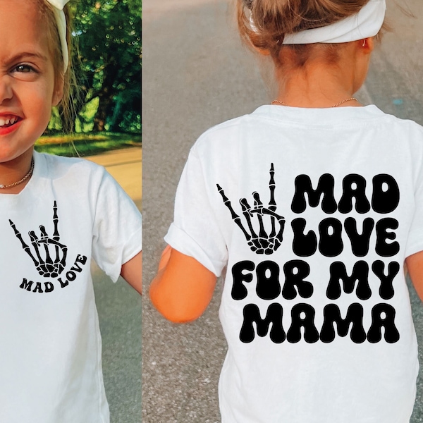 Mad Love For My Mama Svg Png | Mama's Boy Svg Png | Mama's Girl Svg Png | Toddler Shirt Svg Png | Baby Onesie Design Svg | Digital Download