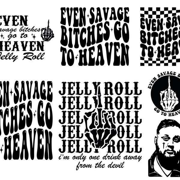 7 bundle Even Savage Bitches Go Png, Jelly Roll 2023 Tour Png, Son Of A Sinner Png, Western Country Png, Country Music Png, World Tour 2023