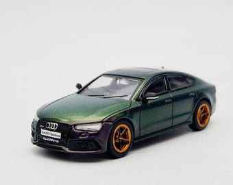 Audi A7 Sportback 1:43 Miniature Spark White - Etsy UK