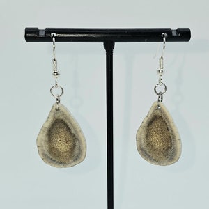 Antler Drop Earrings - medium, silver wire