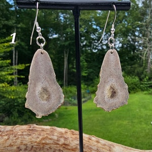 Deer Antler Earrings - Dangle Large - Unique