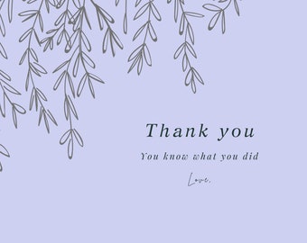 Ironic Thank You Card