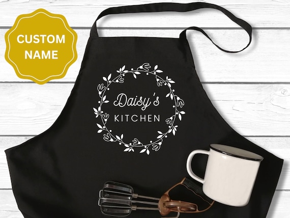 Personalized Women's Apron: Custom Kitchen Gift