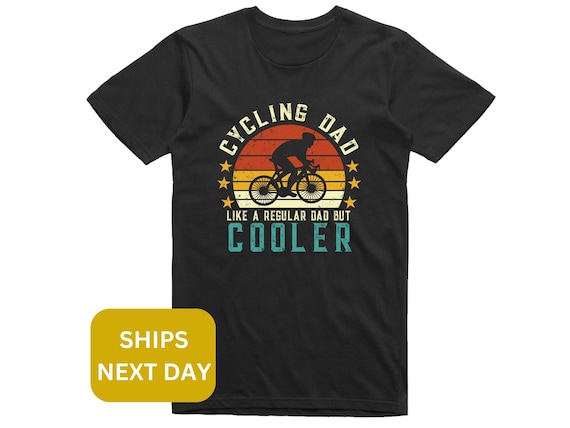 Cycling Dad tshirt, Funny Vintage Cyclist Father's Day Gift, Bicycle Shirt, Bike Rider Graphic Tee, Cyclist Birthday Gift, Biker Dad Gift