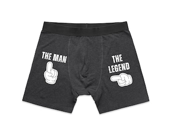 Engagement Gift, Boyfriend Valentines Day Gift, The Man The Legend Underwear, Wedding Gift for Groom from Bride Anniversary Gift For husband