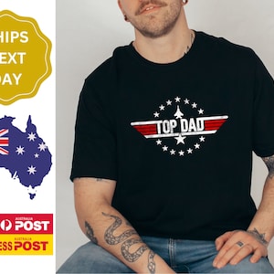 Top Dad T-shirt, Fathers Day Gift, Topdad Shirt, Dad Gift from Daughter, Birthday Gift From Son, Trendy Dad Tee, Dad Anniversary Gift