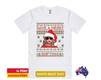 Have A Merry Swiftmas Tshirts, Taylor’s Version Christmas Shirt, 1989 Christmas, Trendy Fan Merch Shirts, Christmas Gift For Women 00173