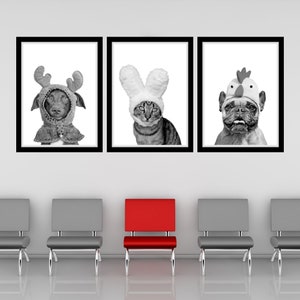 Funny Pet Costume Printable Wall Art Funny Vet Office Wall Art Veterinarian Clinic Decor Pet Wall Art Veterinary Office Art Pet Groomer