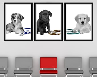 Puppy Stethoscope Color Pop Printable Wall Art Vet Stethoscope Veterinary Office Wall Art Pupp Veterinarian Clinic Decor Stethoscope Vet Art
