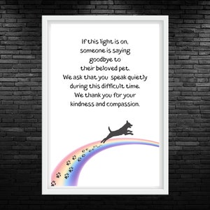 Regenbogen Brücke Euthanasie Tierarzt Hinweis zum Ausdrucken Ausdruckbare Euthanasie Dankeschön für Vogelchen