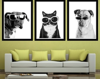 Funny Pet Portait Printable Wall Art Veterinary Office Wall Art Funny Vet Clinic Decor Funny Pet Clinic Wall Art Veterinarian Art Print Pets