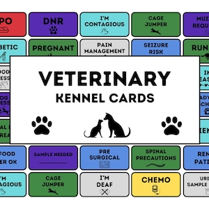 Kaarten voor dierenartsenkooien Dierenartsenkooikaarten Digitale veiligheidskaarten dierenartskooien