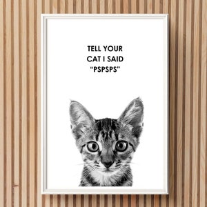 Funny Cat Quote Printable Wall Art Funny Quote Vet Clinic Wall Art Funny Veterinary Clinic Decor Animal Clinic Art Digital Cat Quote Print